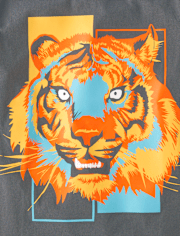 T-shirt graphique Lion pour garçon
