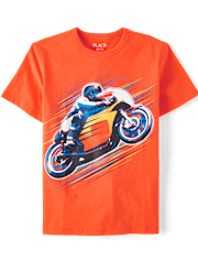 Boys Biker Graphic Tee