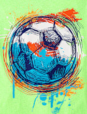 Boys Soccer Ball Graphic Tee