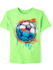 Boys Soccer Ball Graphic Tee