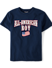 Boys All-American Boy Graphic Tee