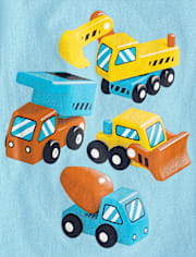 Baby And Toddler Boys Construction Graphic Tee