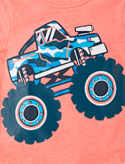 Baby And Toddler Boys Monster Truck Graphic Tee
