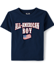 Baby And Toddler Boys All American Boy Graphic Tee