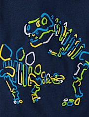 Baby And Toddler Boys Neon Dino Graphic Tee