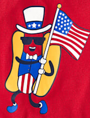Baby And Toddler Boys American Hot Dog Graphic Tee
