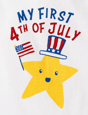 Baby First 4th Of July Graphic Bodysuit