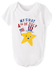 Baby First 4th Of July Graphic Bodysuit