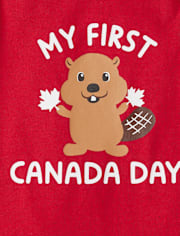 Body graphique Baby First Canada Day