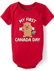 Body graphique Baby First Canada Day