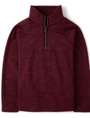 Boys Cozy Active Marl Quarter Zip Pullover