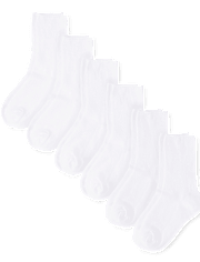 Boys Crew Socks 6-Pack