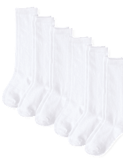 Girls Knee Socks 6-Pack