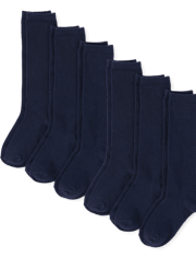 Girls Knee Socks 6-Pack