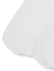 Chaussettes hautes à motif pointillier en forme de cœur pour filles (lot de 2)