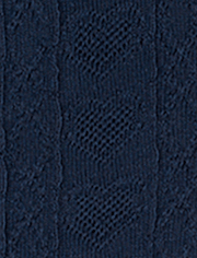 Chaussettes hautes à motif pointillier en forme de cœur pour filles (lot de 2)