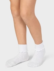 Girls Ruffle Turn Cuff Socks 6-Pack