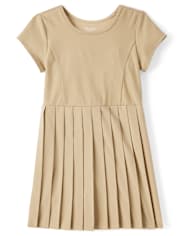 Girls Uniform Quick Dry Pleated Tennis Dress