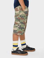 Kids Camo Baggy Utility Jorts