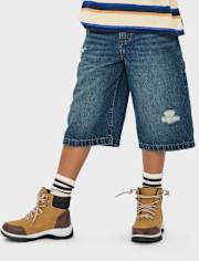 Pantalon de charpentier baggy en jean pour enfant