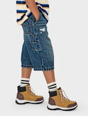 Pantalon de charpentier baggy en jean pour enfant