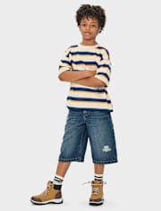 Pantalon de charpentier baggy en jean pour enfant
