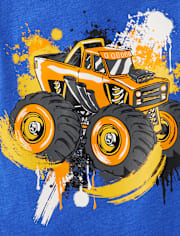T-shirt graphique Monster Truck pour garçon
