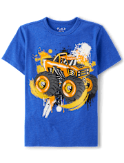 T-shirt graphique Monster Truck pour garçon