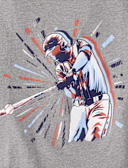Boys Baseball Player Graphic Tee