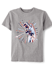 Boys Baseball Player Graphic Tee