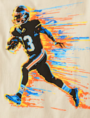 Boys Football Player Graphic Tee
