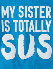 Boys Sister Is Sus Graphic Tee