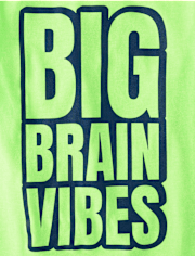 Boys Big Brain Vibes Graphic Tee