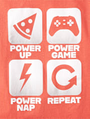 Boys Video Game Icon Graphic Tee