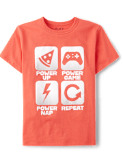 Boys Video Game Icon Graphic Tee