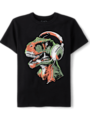 Boys Dino Gamer Graphic Tee