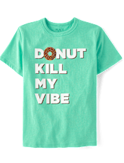 Boys Donut Kill My Vibe Graphic Tee