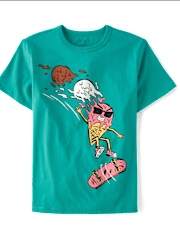 T-shirt graphique de skateboard Ice Cream pour garçon
