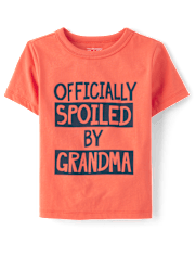 Baby And Toddler Boys Spoiled By Grandma Graphic Tee