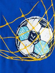 Baby And Toddler Boys Soccer Ball Graphic Tee