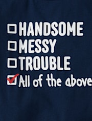 Baby And Toddler Boys Handsome Graphic Tee