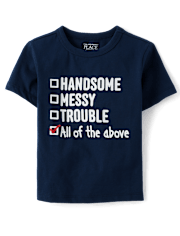 Baby And Toddler Boys Handsome Graphic Tee