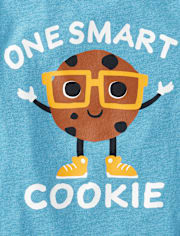 T-shirt graphique One Smart Cookie pour bébés et tout-petits garçons