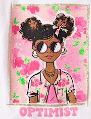 Girls Optimistic Girl Graphic Tee