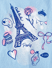 Girls Paris Graphic Tee