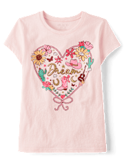 Girls Western Heart Graphic Tee