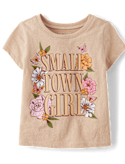 Baby And Toddler Girls Small Town Girl Graphic Tee
