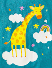 Baby And Toddler Girls Giraffe Graphic Tee