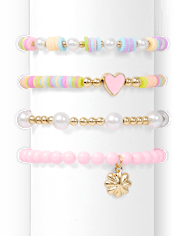 Girls Beaded Bracelet 4-Pack