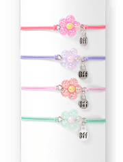 Girls Flower BFF Bracelet 4-Pack